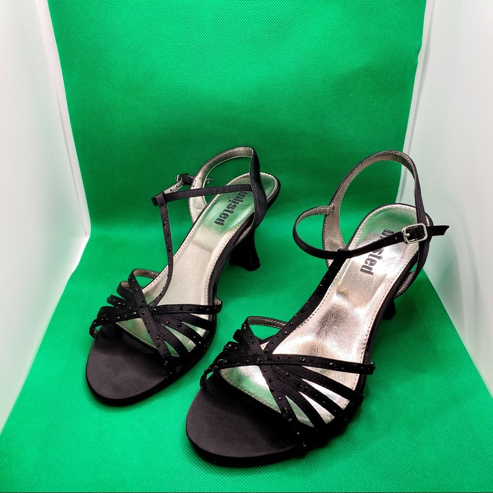 Unlisted "Dance With Me" Ankle Strap Open Toe Heel